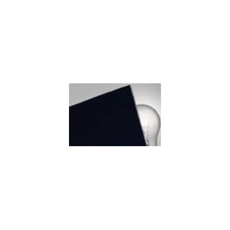 Black#2025 Extruded Acrylic Paper-Masked Sheet,0.375 Thick,24 X 24